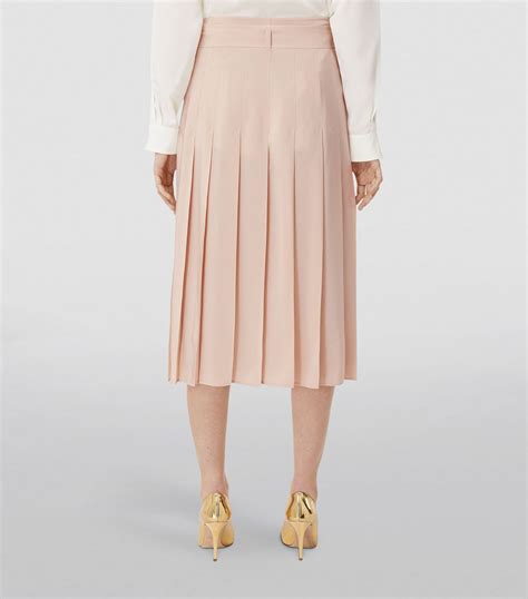 burberry pleated midi skirt|burberry pleated skirt harrods.